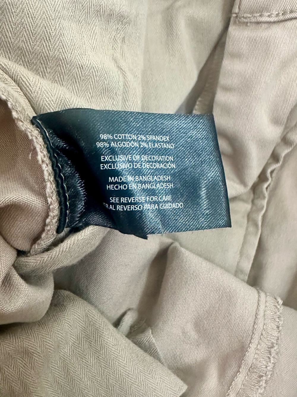 Men’s Banana Republic Chino Pants 32x30 Khaki EUC Cotton Straight Leg Old Money - Picture 5 of 7